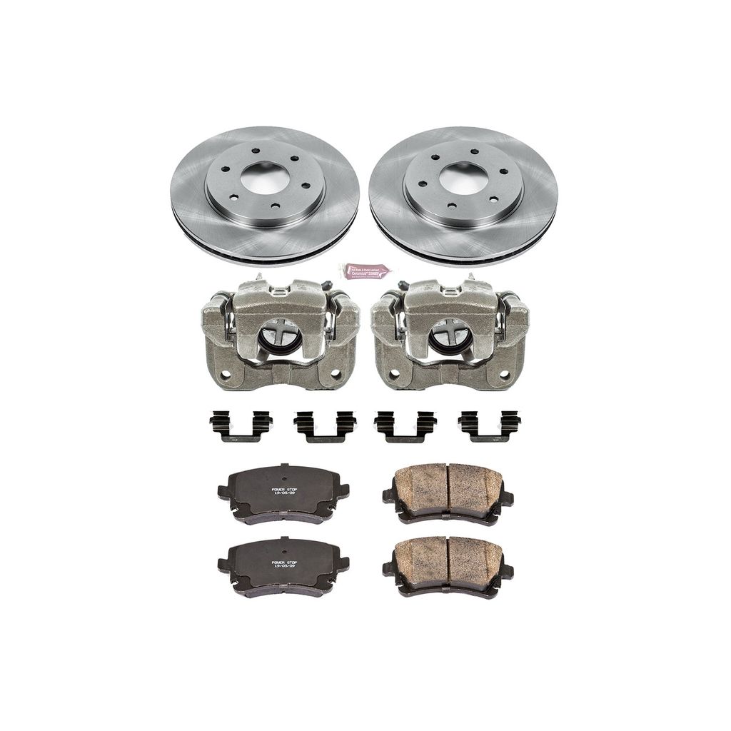 OE Stock Replacement Brake Pad, Rotor and Caliper Kit
