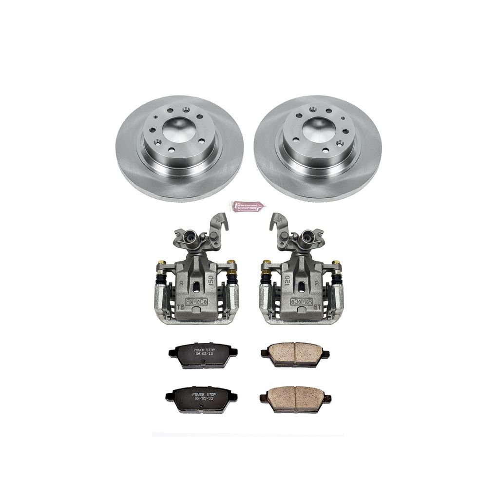 PowerStop KCOE2450 - OE Stock Replacement Brake Pad, Rotor and Caliper Kit