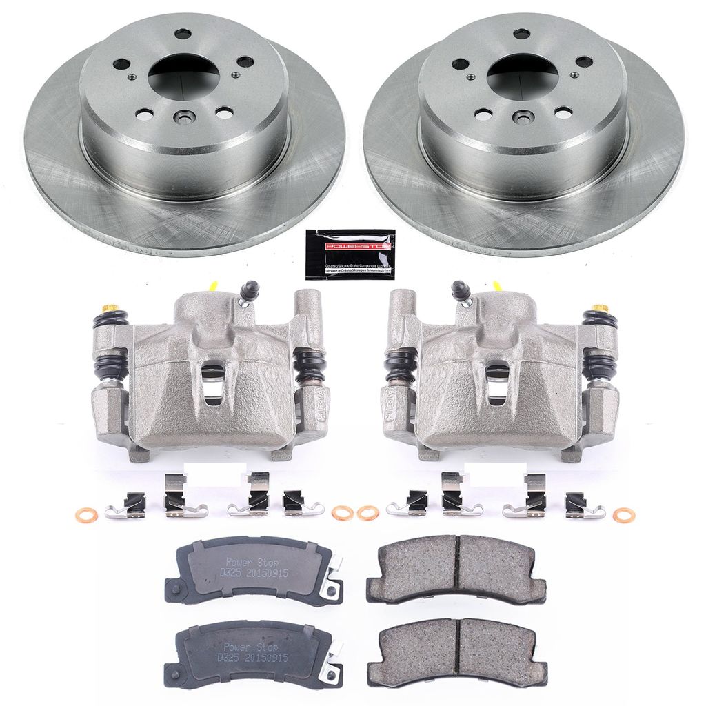 OE Stock Replacement Brake Pad, Rotor and Caliper Kit
