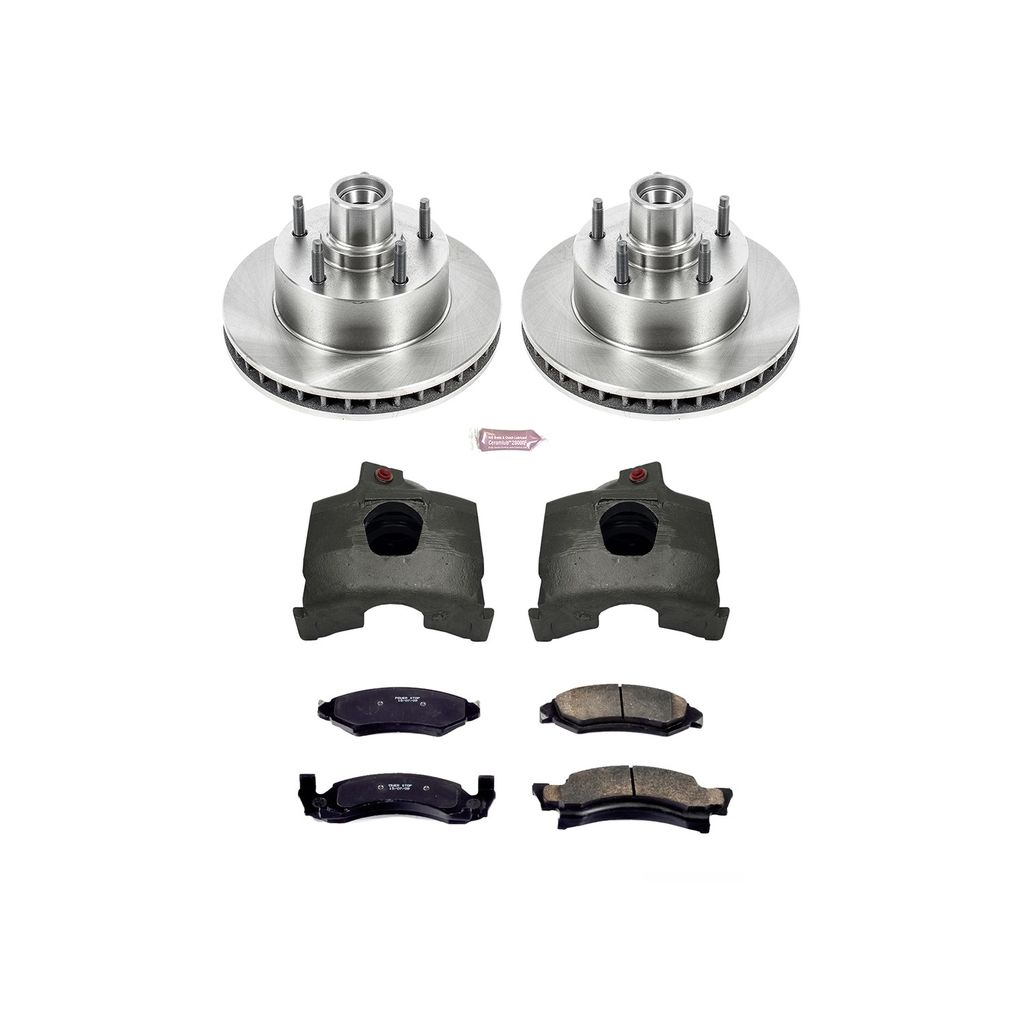 PowerStop KCOE2578 - OE Stock Replacement Brake Pad, Rotor and Caliper Kit