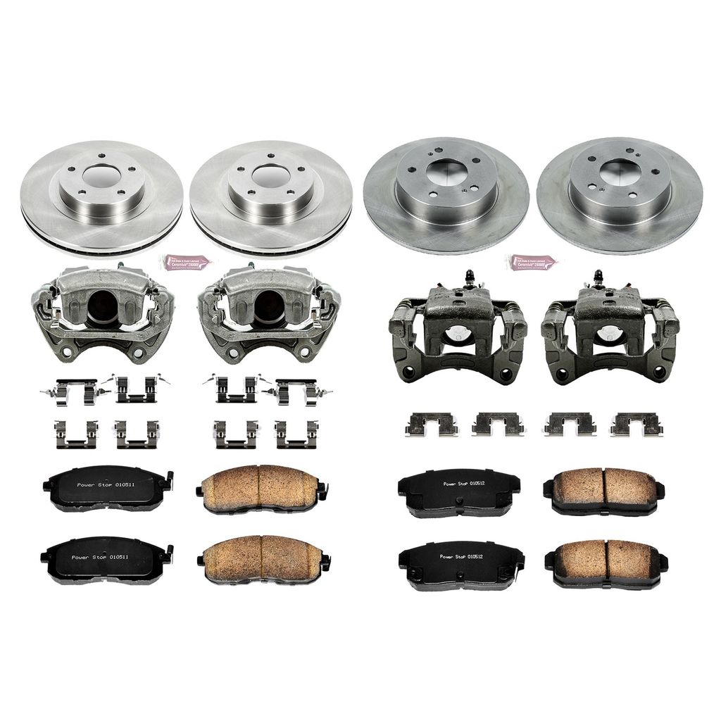 PowerStop KCOE2706 - OE Stock Replacement Brake Pad, Rotor and Caliper Kit