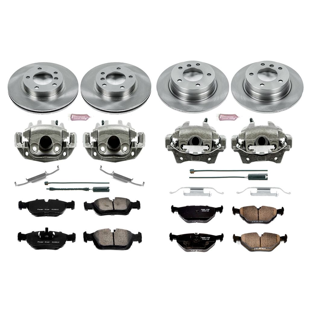 PowerStop KCOE2724 - OE Stock Replacement Brake Pad, Rotor and Caliper Kit