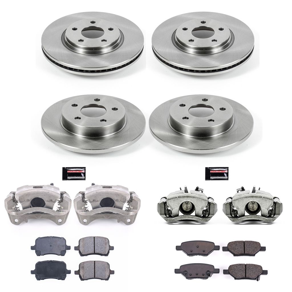 PowerStop KCOE2731B - OE Stock Replacement Brake Pad, Rotor and Caliper Kit