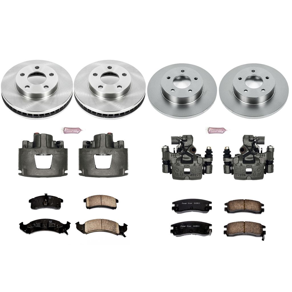 PowerStop KCOE2762A - OE Stock Replacement Brake Pad, Rotor and Caliper Kit
