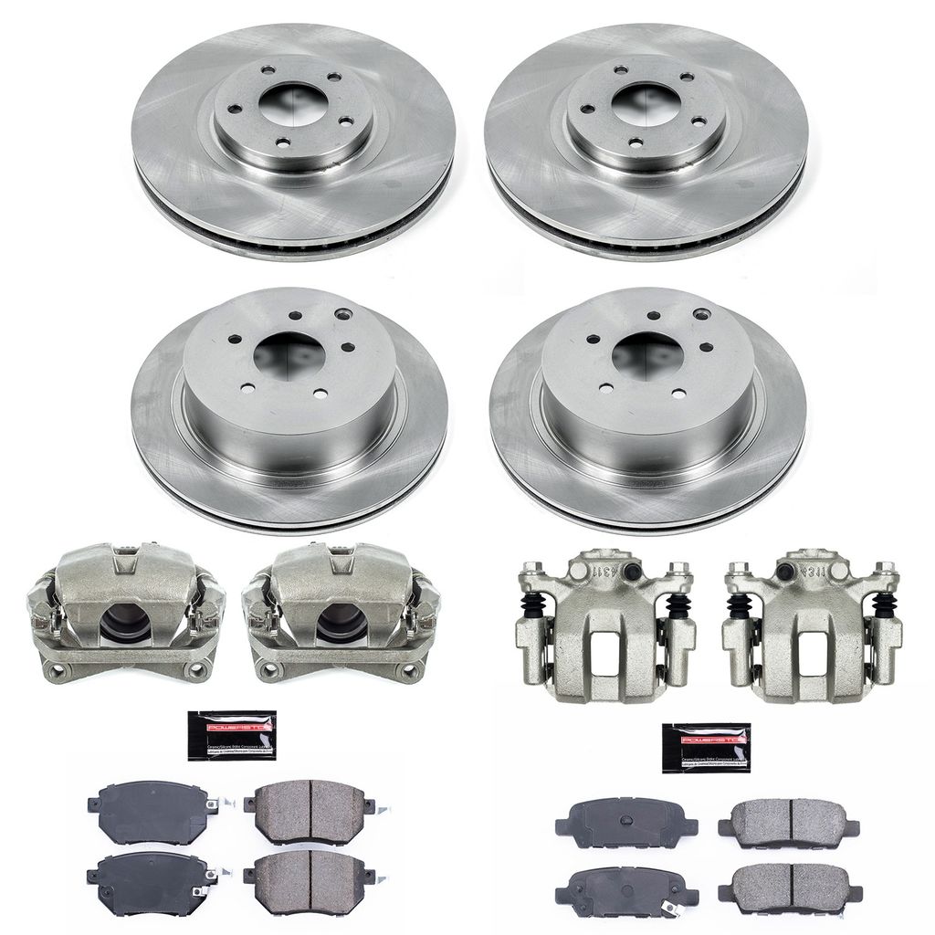 PowerStop KCOE2767A - OE Stock Replacement Brake Pad, Rotor and Caliper Kit