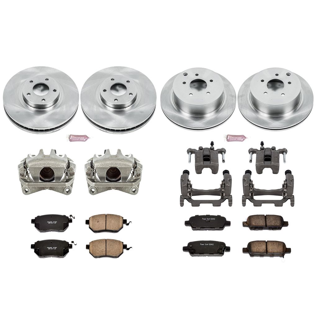 PowerStop KCOE2767B - OE Stock Replacement Brake Pad, Rotor and Caliper Kit
