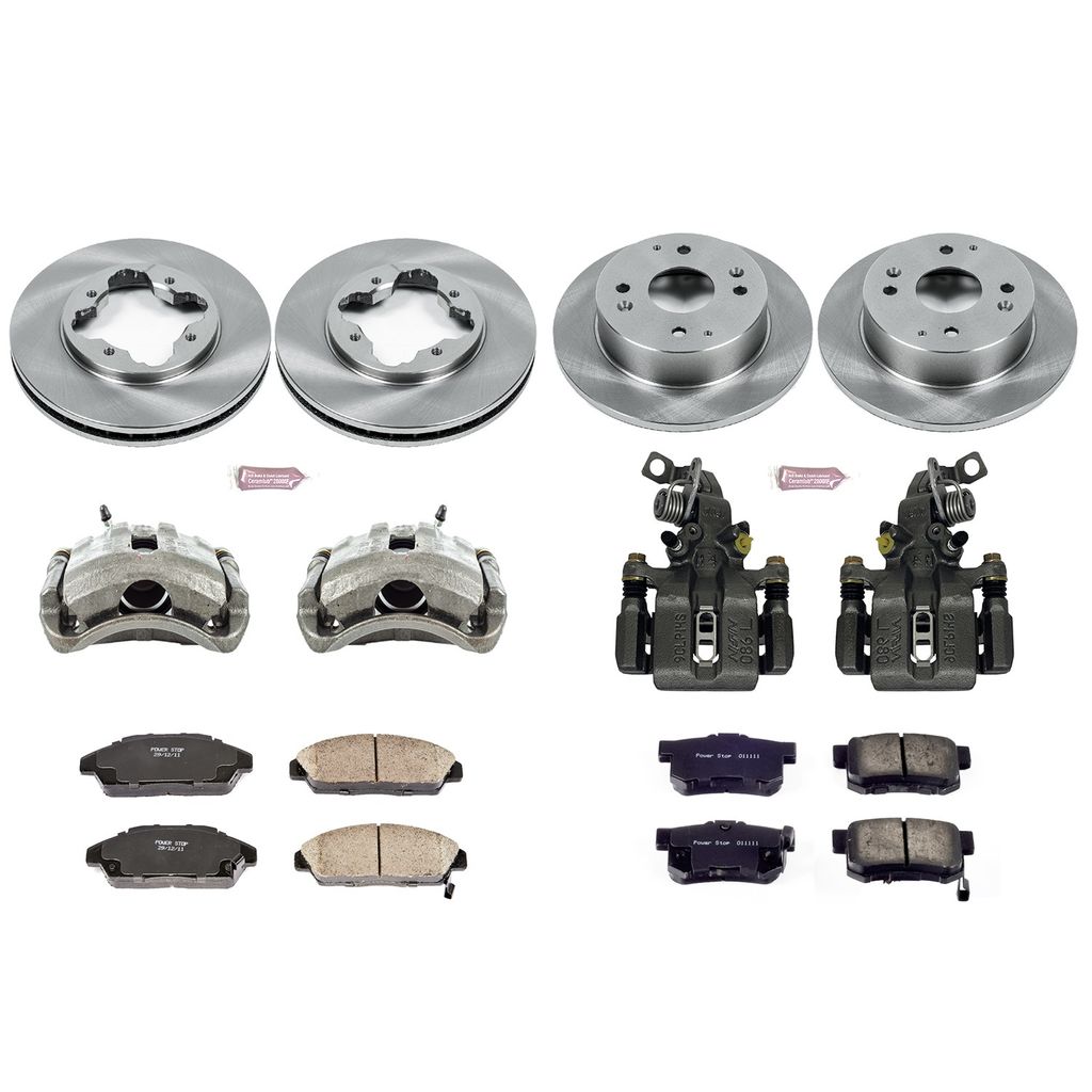 PowerStop KCOE2773 - OE Stock Replacement Brake Pad, Rotor and Caliper Kit