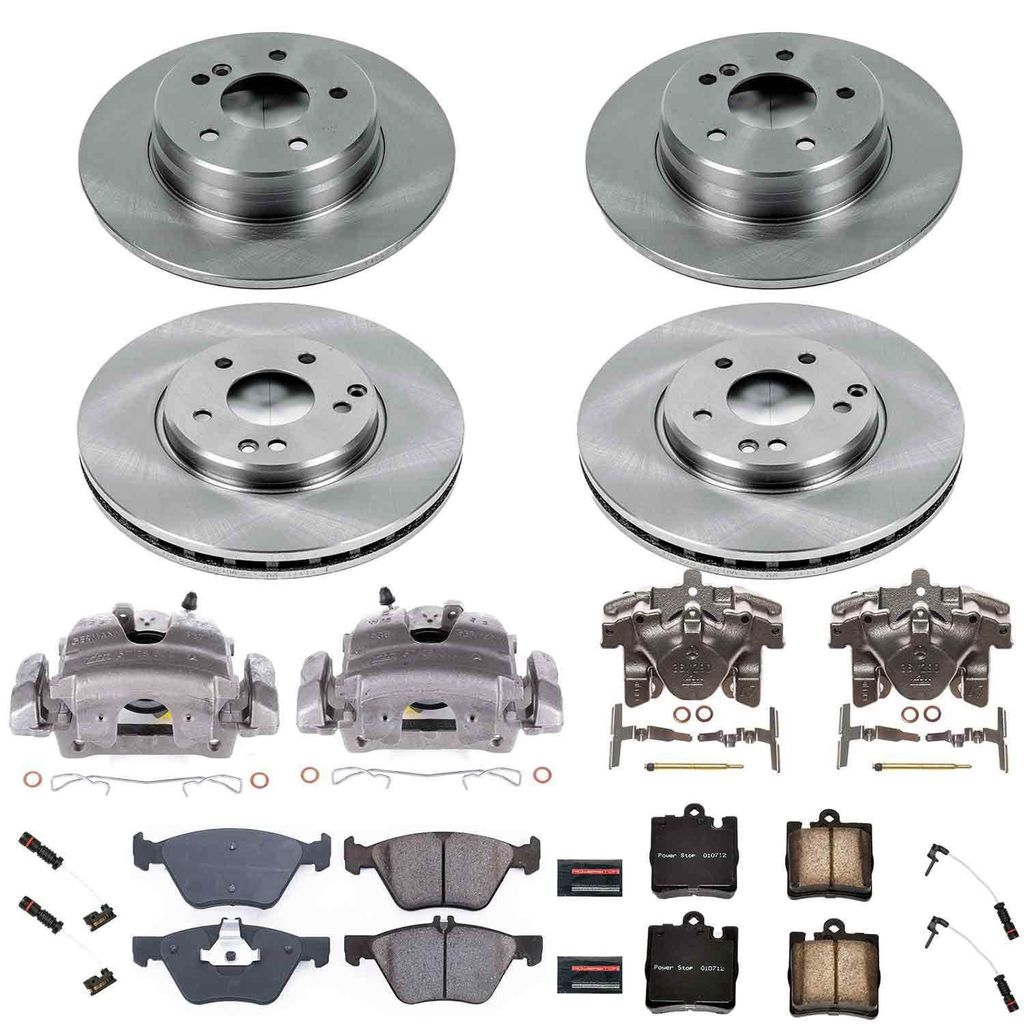 PowerStop KCOE2790 - OE Stock Replacement Brake Pad, Rotor and Caliper Kit