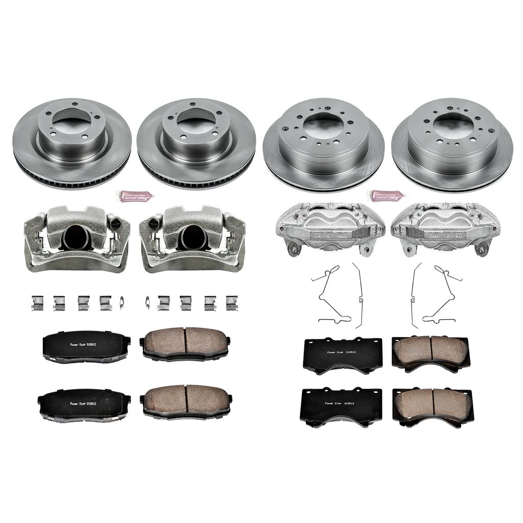 PowerStop KCOE2813A - OE Stock Replacement Brake Pad, Rotor and Caliper Kit