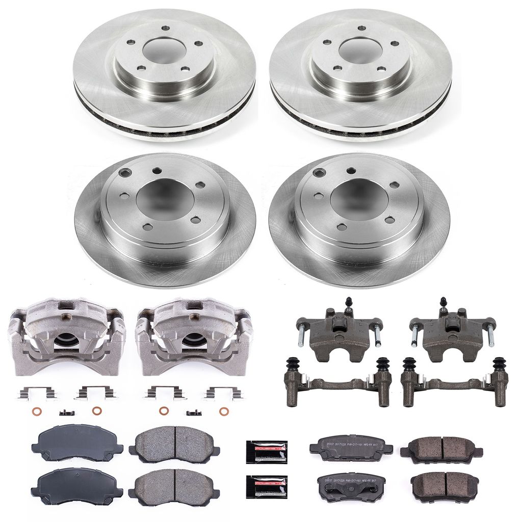 PowerStop KCOE2840 - OE Stock Replacement Brake Pad, Rotor and Caliper Kit