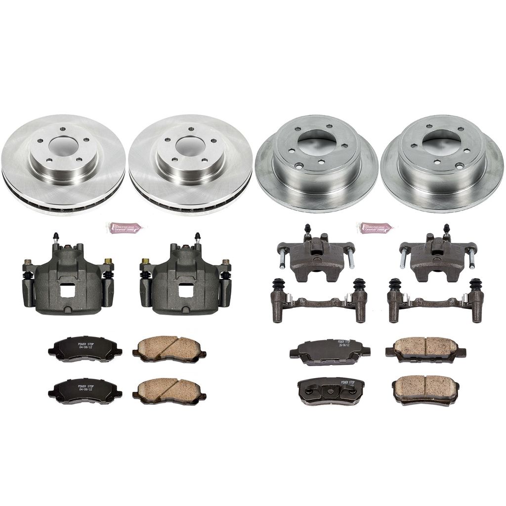 PowerStop KCOE2840A - OE Stock Replacement Brake Pad, Rotor and Caliper Kit