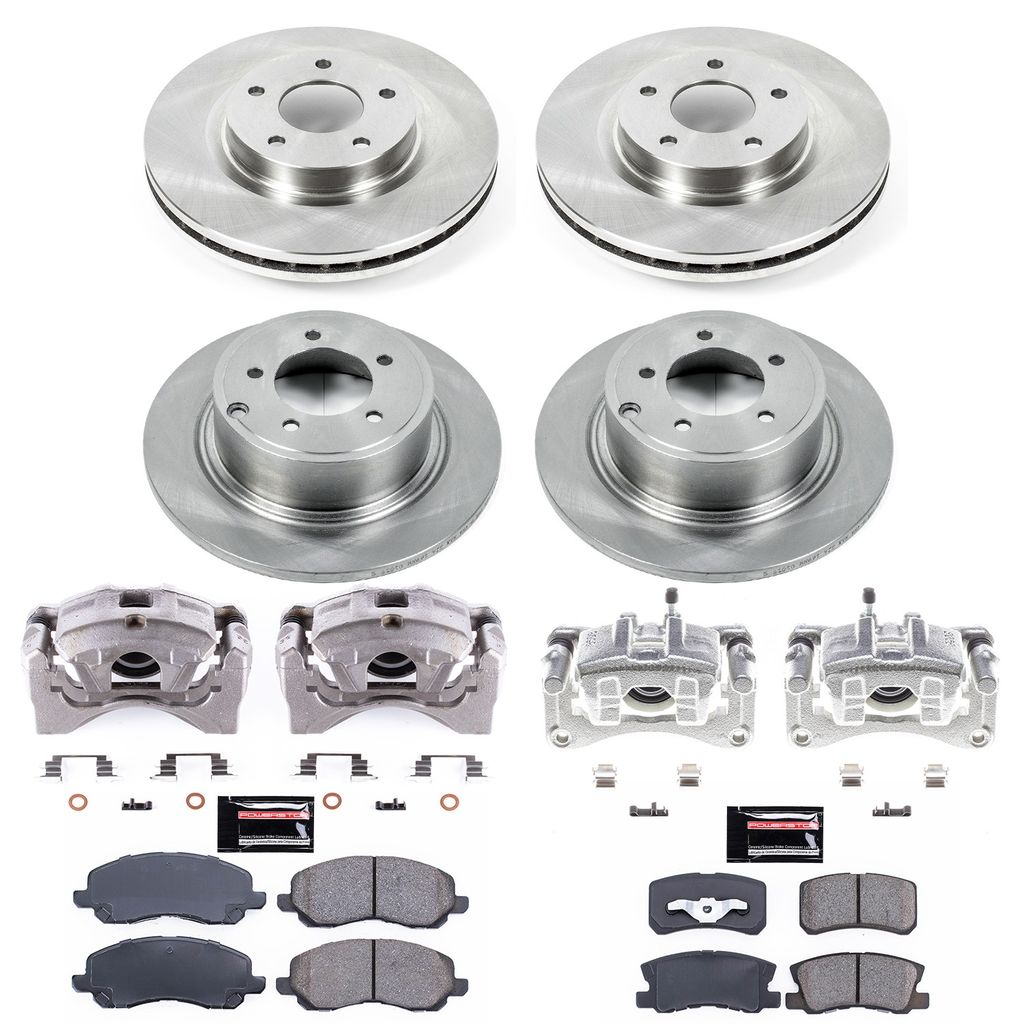 PowerStop KCOE2848A - OE Stock Replacement Brake Pad, Rotor and Caliper Kit
