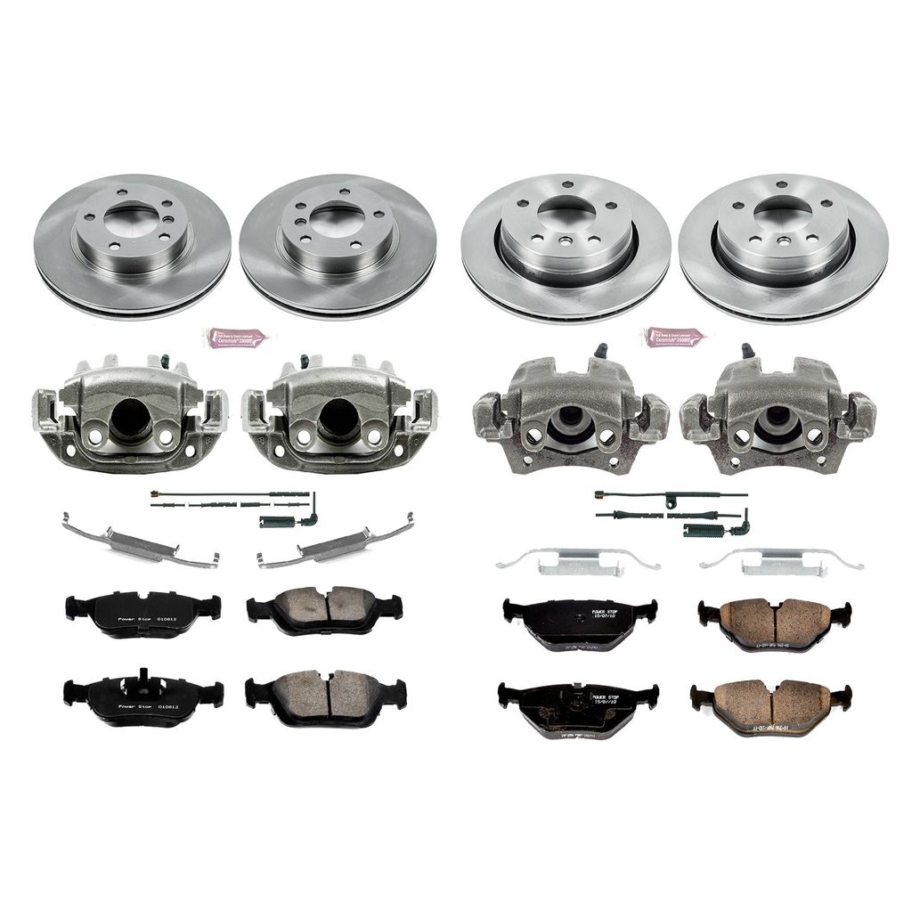 PowerStop KCOE2867 - OE Stock Replacement Brake Pad, Rotor and Caliper Kit