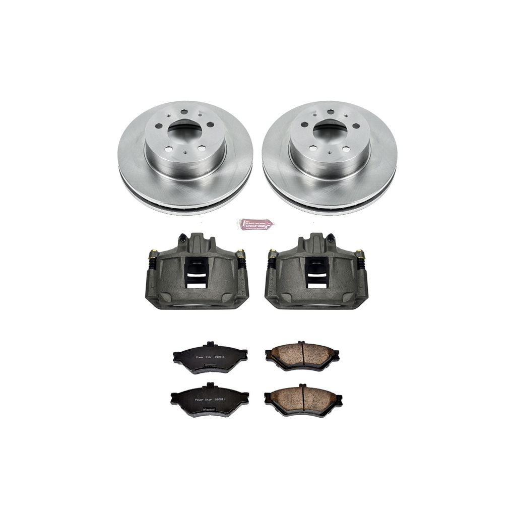 PowerStop KCOE2917 - OE Stock Replacement Brake Pad, Rotor and Caliper Kit