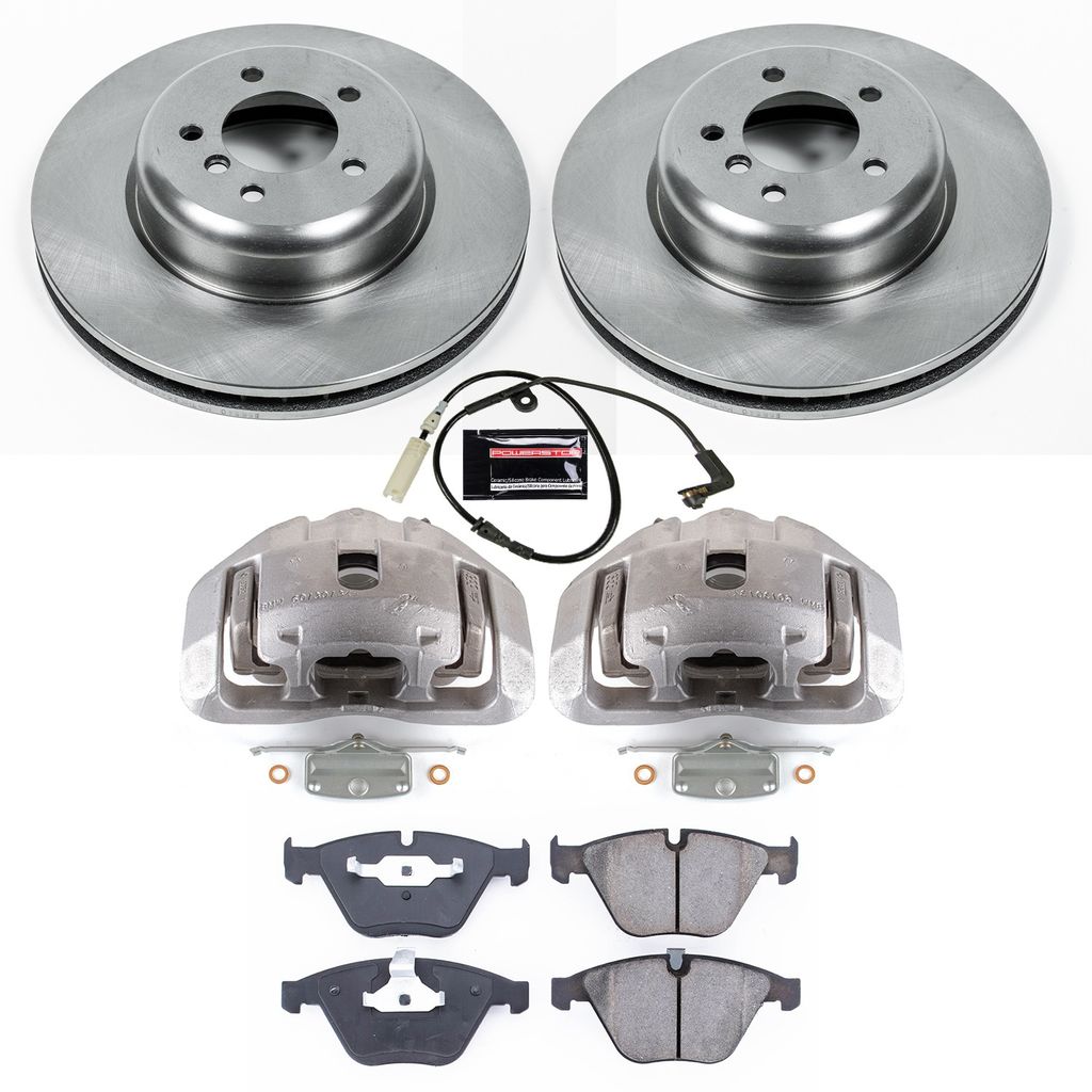 PowerStop KCOE2918 - OE Stock Replacement Brake Pad, Rotor and Caliper Kit