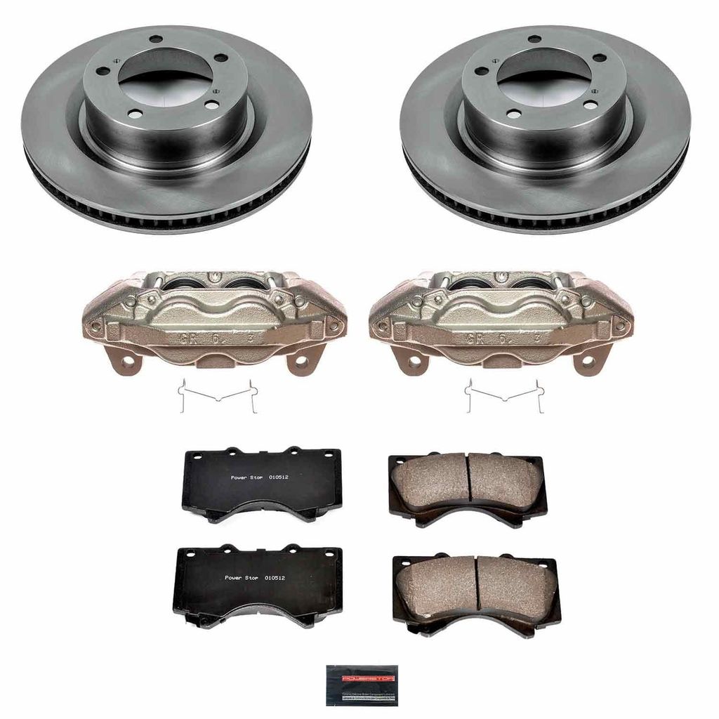 PowerStop KCOE2952B - OE Stock Replacement Brake Pad, Rotor and Caliper Kit
