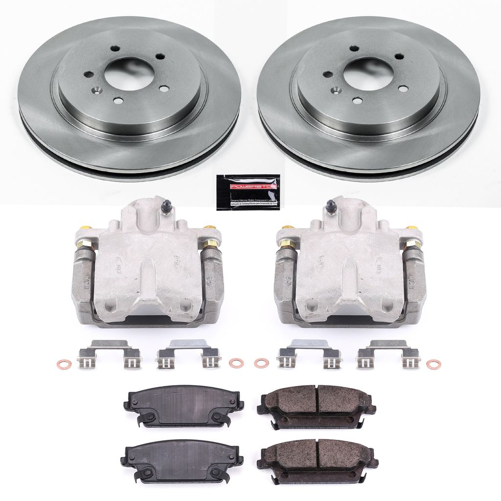 OE Stock Replacement Brake Pad, Rotor and Caliper Kit