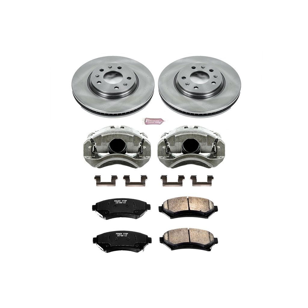 OE Stock Replacement Brake Pad, Rotor and Caliper Kit
