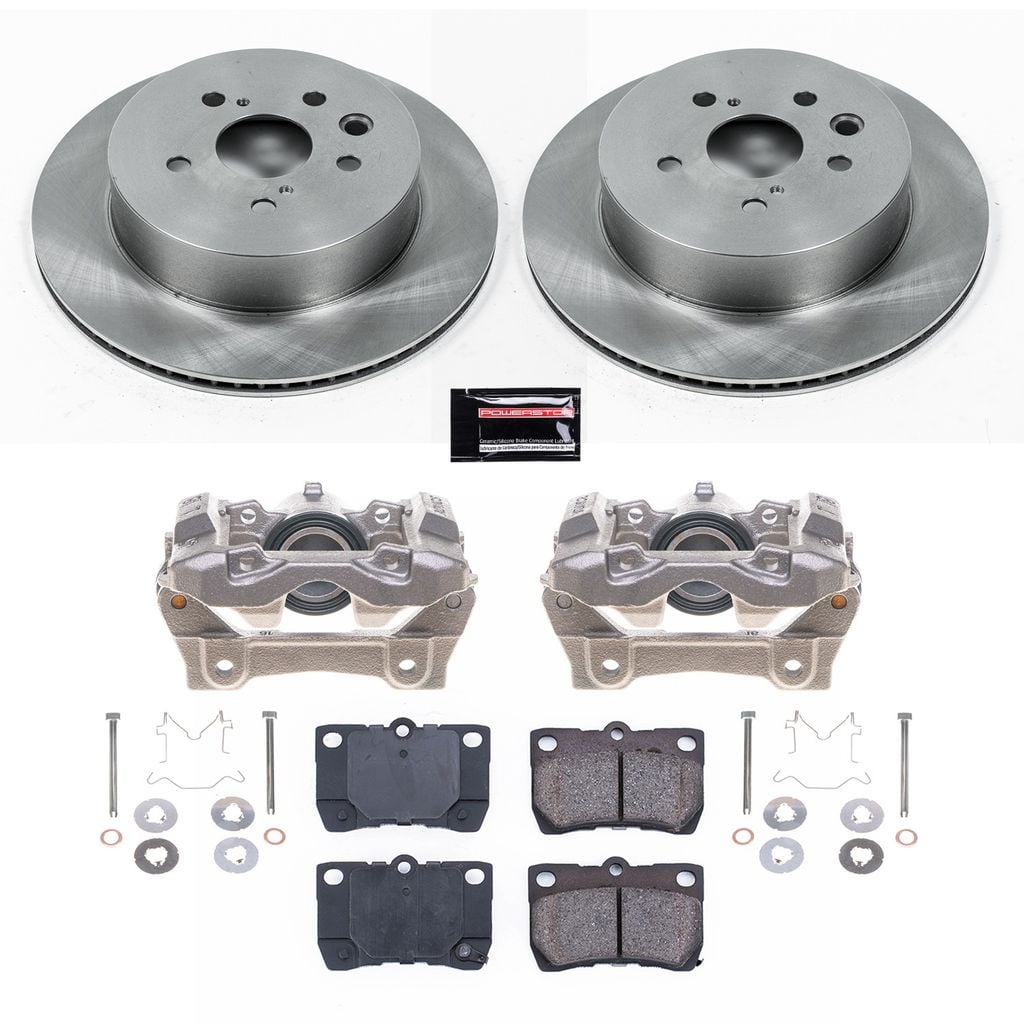 OE Stock Replacement Brake Pad, Rotor and Caliper Kit