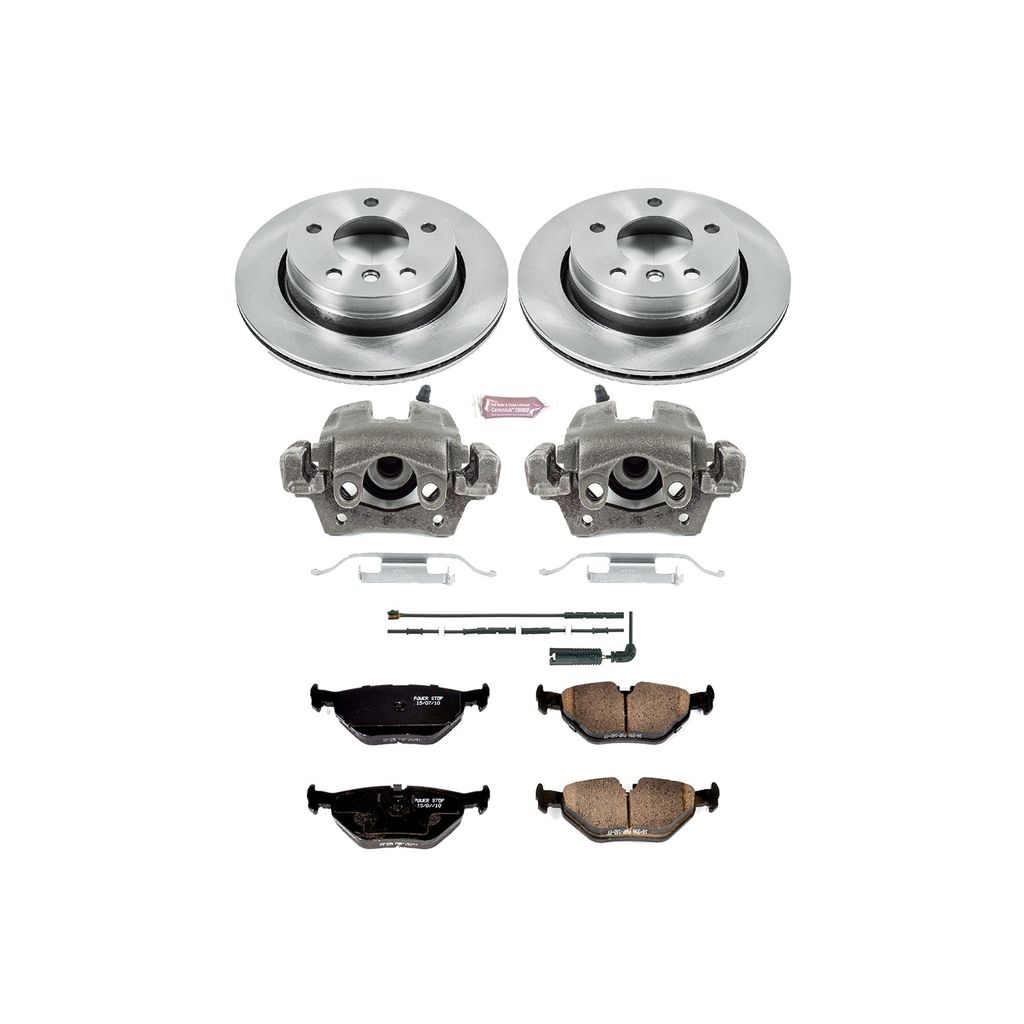 PowerStop KCOE2980 - OE Stock Replacement Brake Pad, Rotor and Caliper Kit