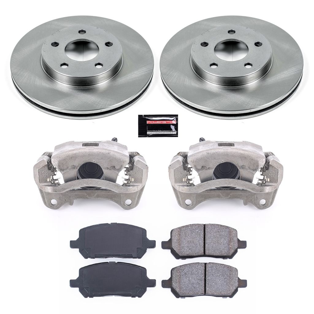 PowerStop KCOE2983A - OE Stock Replacement Brake Pad, Rotor and Caliper Kit
