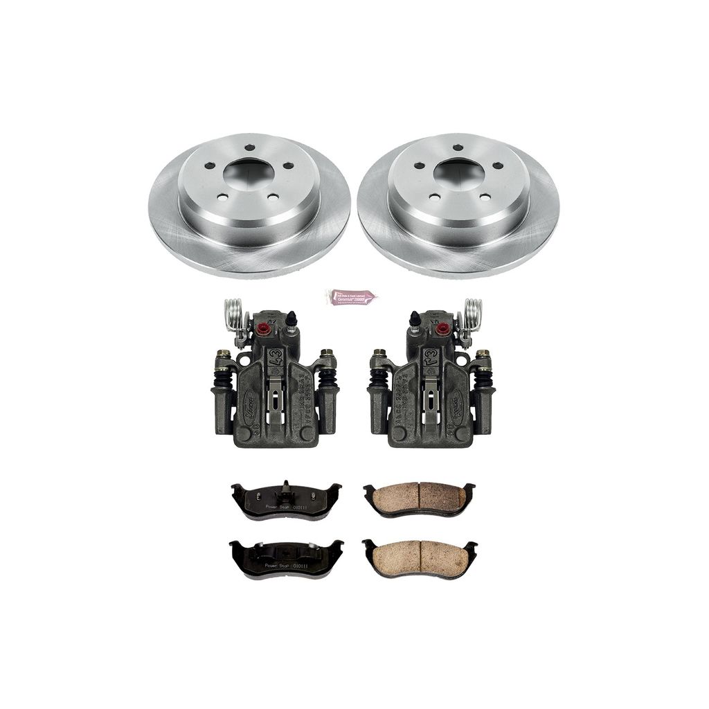 PowerStop KCOE2984 - OE Stock Replacement Brake Pad, Rotor and Caliper Kit