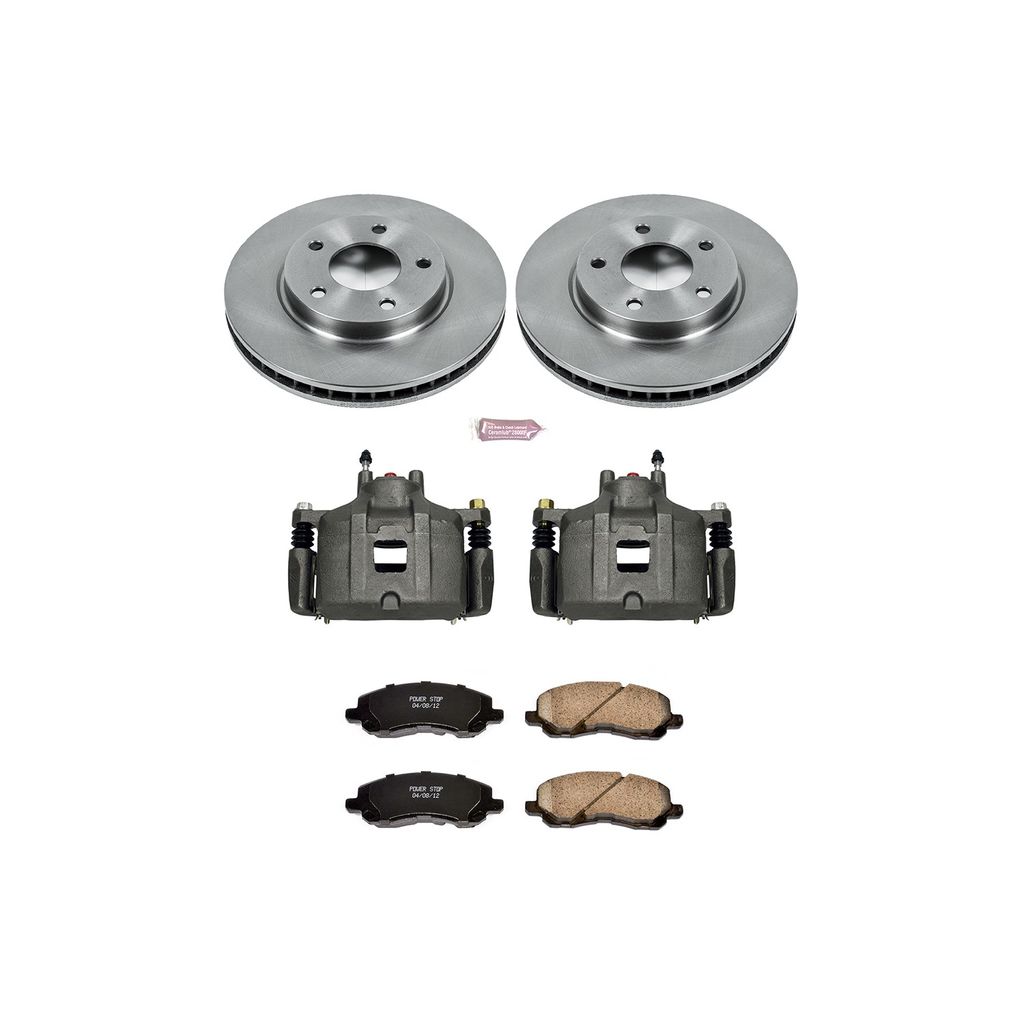 PowerStop KCOE2992A - OE Stock Replacement Brake Pad, Rotor and Caliper Kit