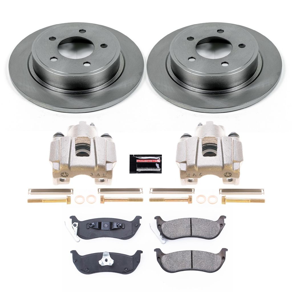 OE Stock Replacement Brake Pad, Rotor and Caliper Kit
