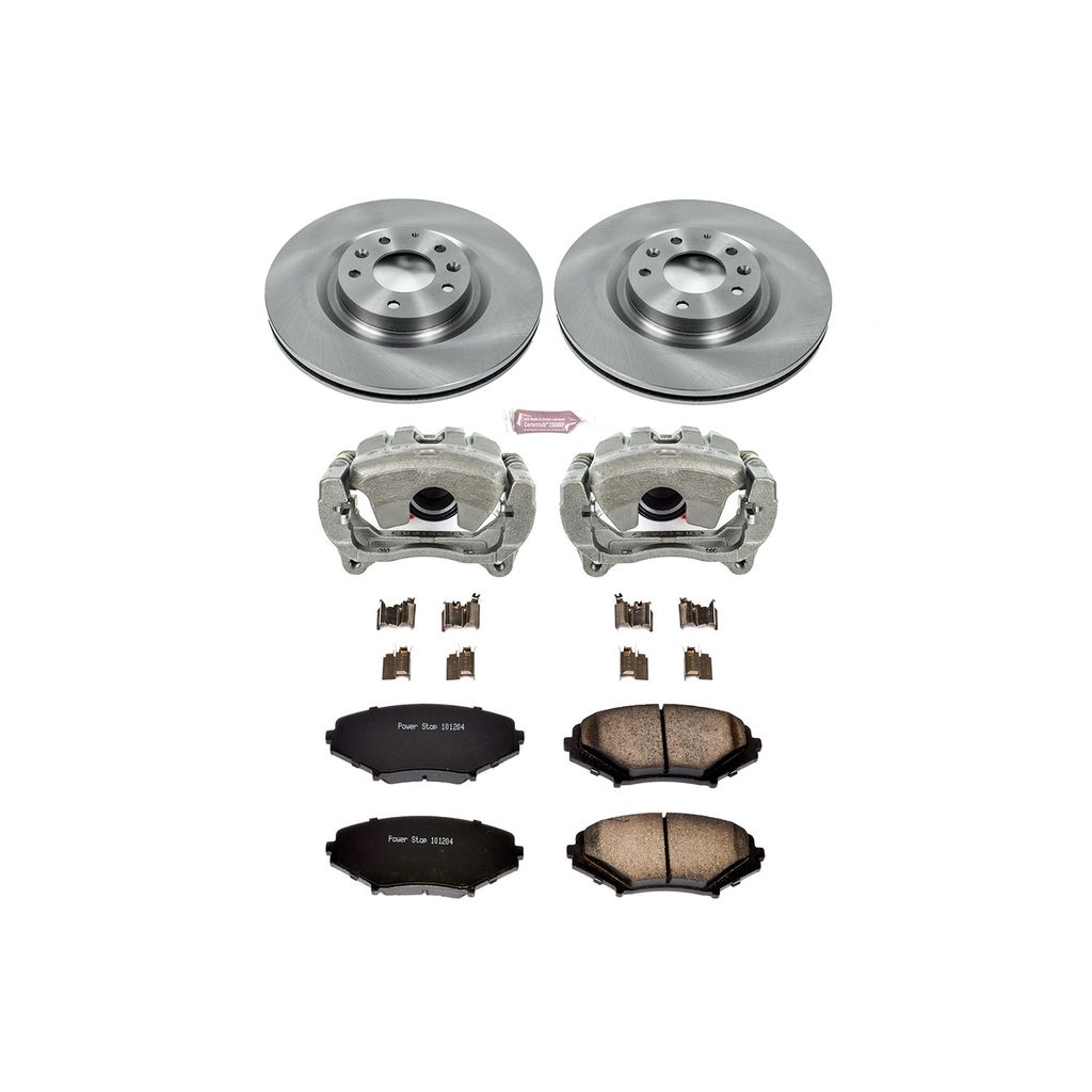 OE Stock Replacement Brake Pad, Rotor and Caliper Kit