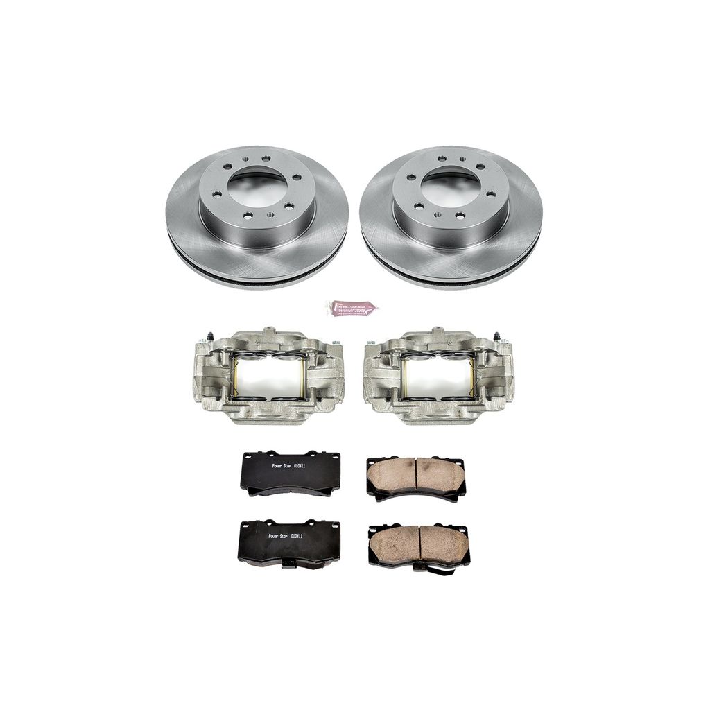 PowerStop KCOE3035 - OE Stock Replacement Brake Pad, Rotor and Caliper Kit