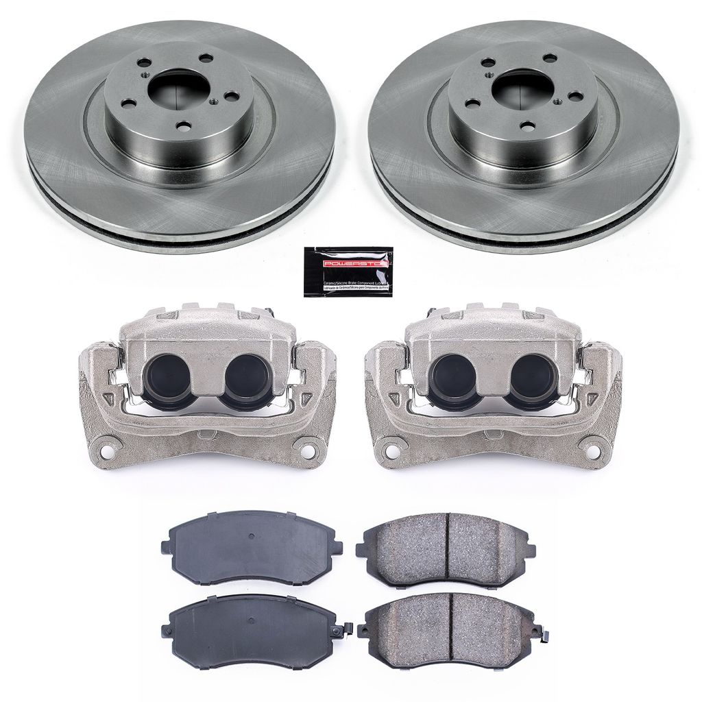 OE Stock Replacement Brake Pad, Rotor and Caliper Kit