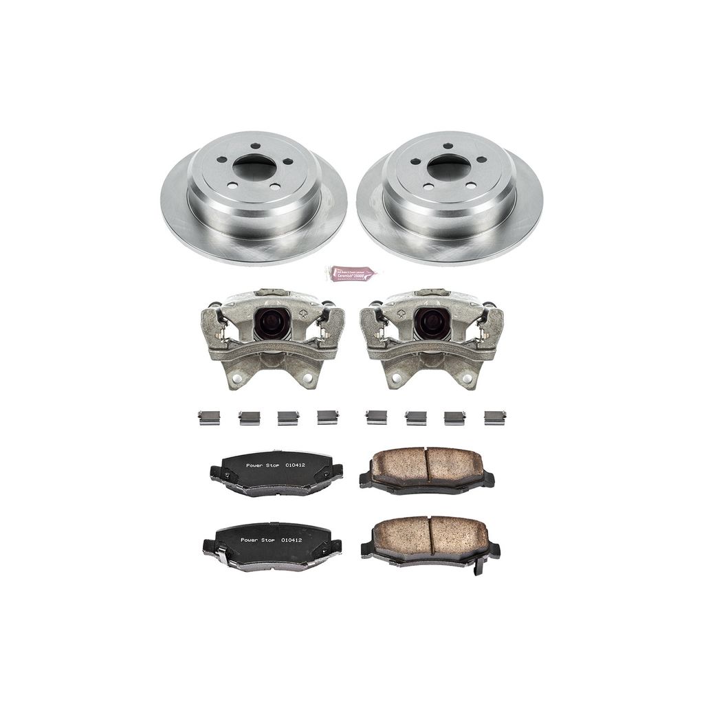 OE Stock Replacement Brake Pad, Rotor and Caliper Kit