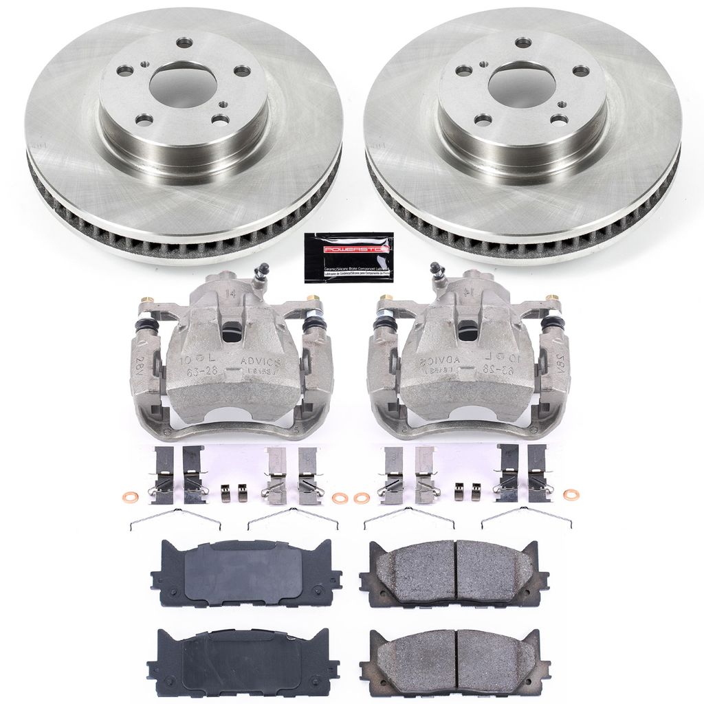 OE Stock Replacement Brake Pad, Rotor and Caliper Kit