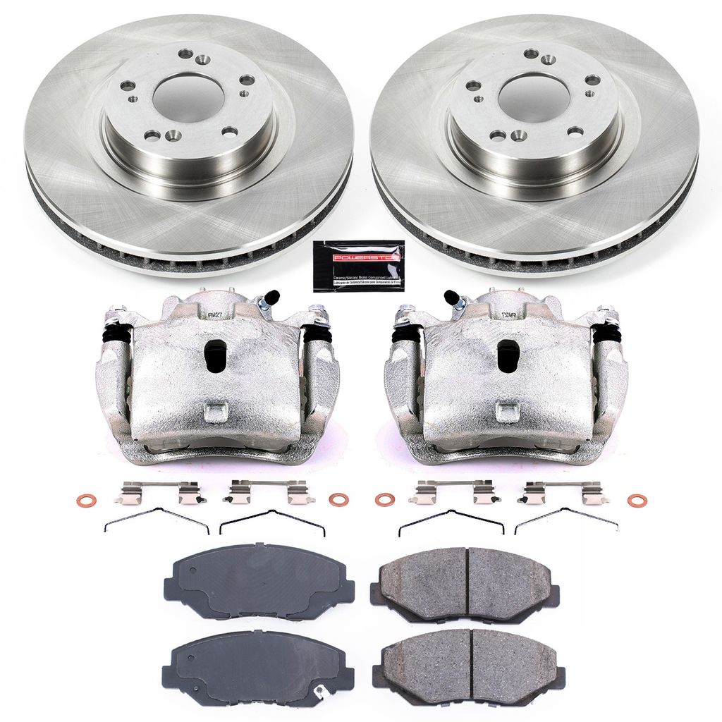 OE Stock Replacement Brake Pad, Rotor and Caliper Kit