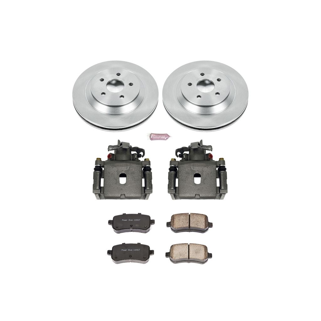 PowerStop KCOE3061 - OE Stock Replacement Brake Pad, Rotor and Caliper Kit