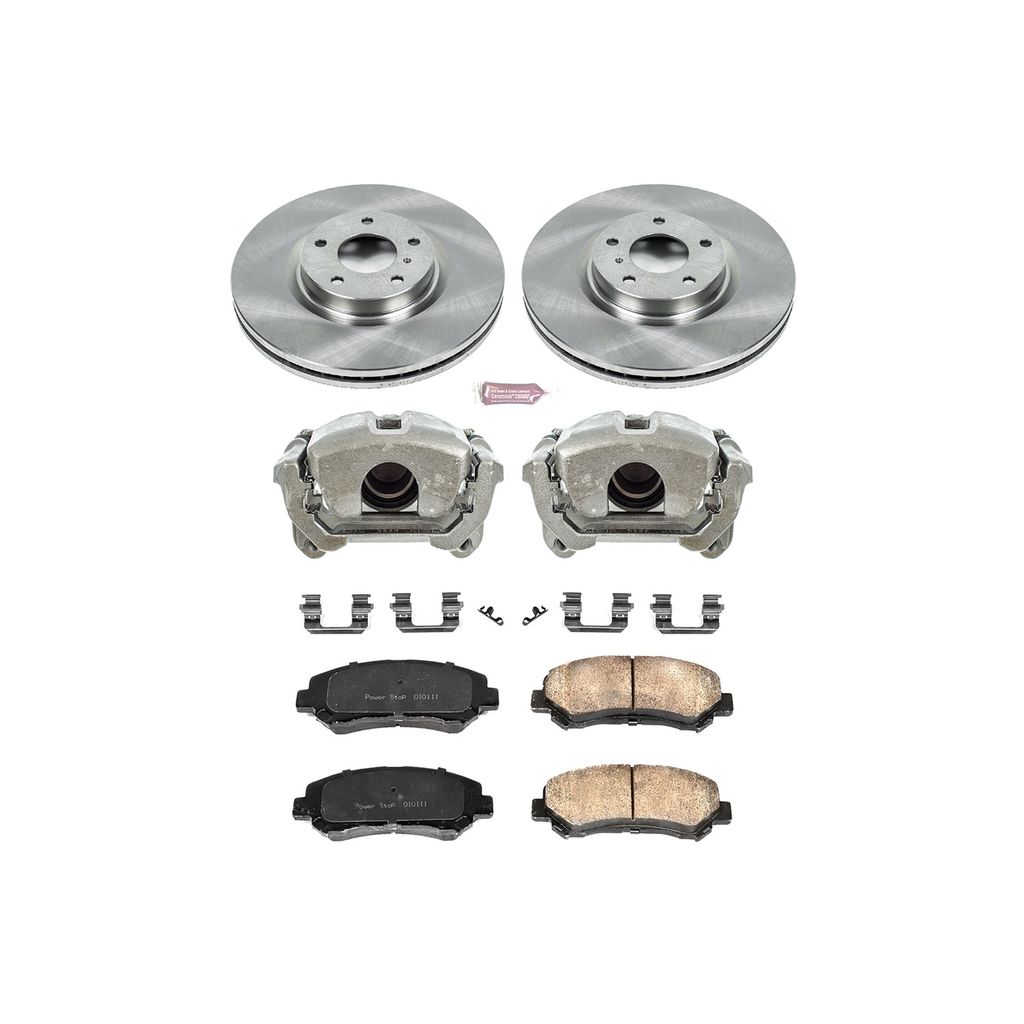 OE Stock Replacement Brake Pad, Rotor and Caliper Kit