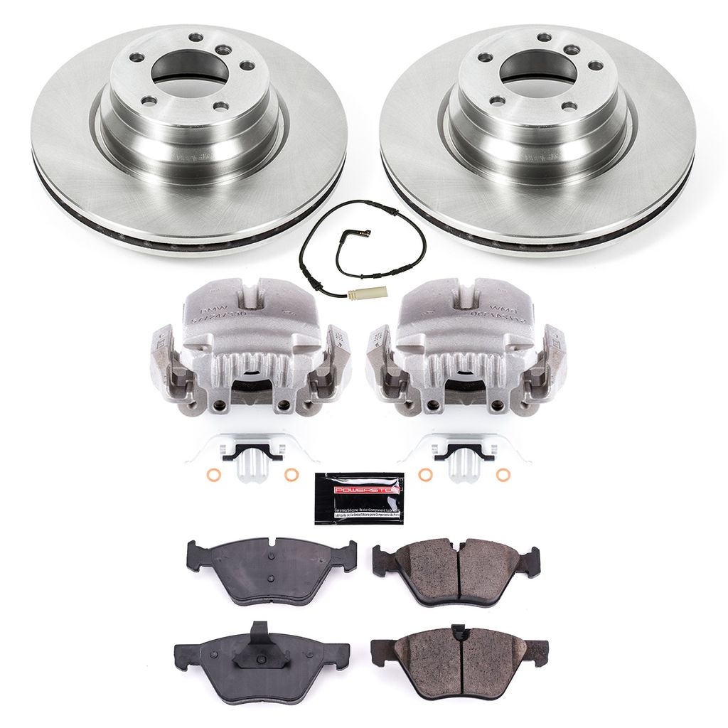 PowerStop KCOE3077 - OE Stock Replacement Brake Pad, Rotor and Caliper Kit