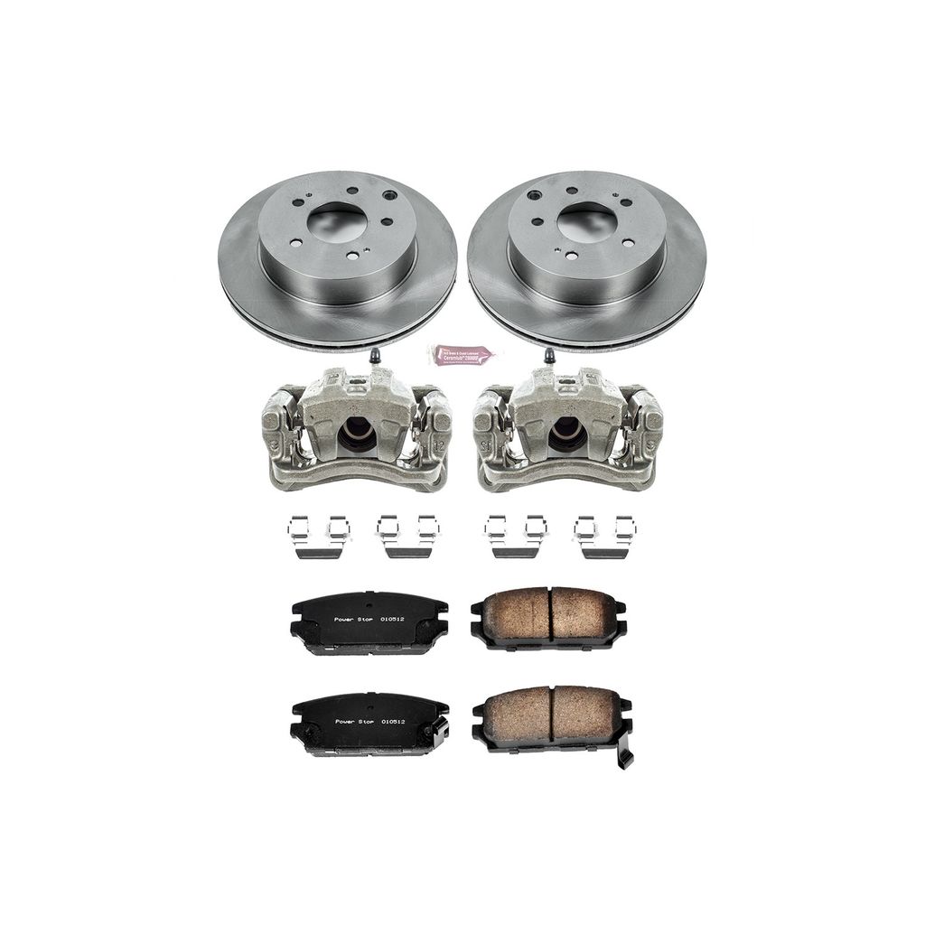 OE Stock Replacement Brake Pad, Rotor and Caliper Kit