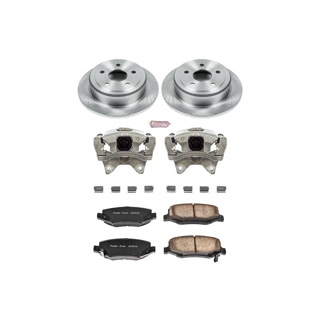 OE Stock Replacement Brake Pad, Rotor and Caliper Kit