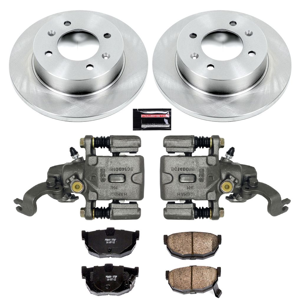 PowerStop KCOE3106A - OE Stock Replacement Brake Pad, Rotor and Caliper Kit