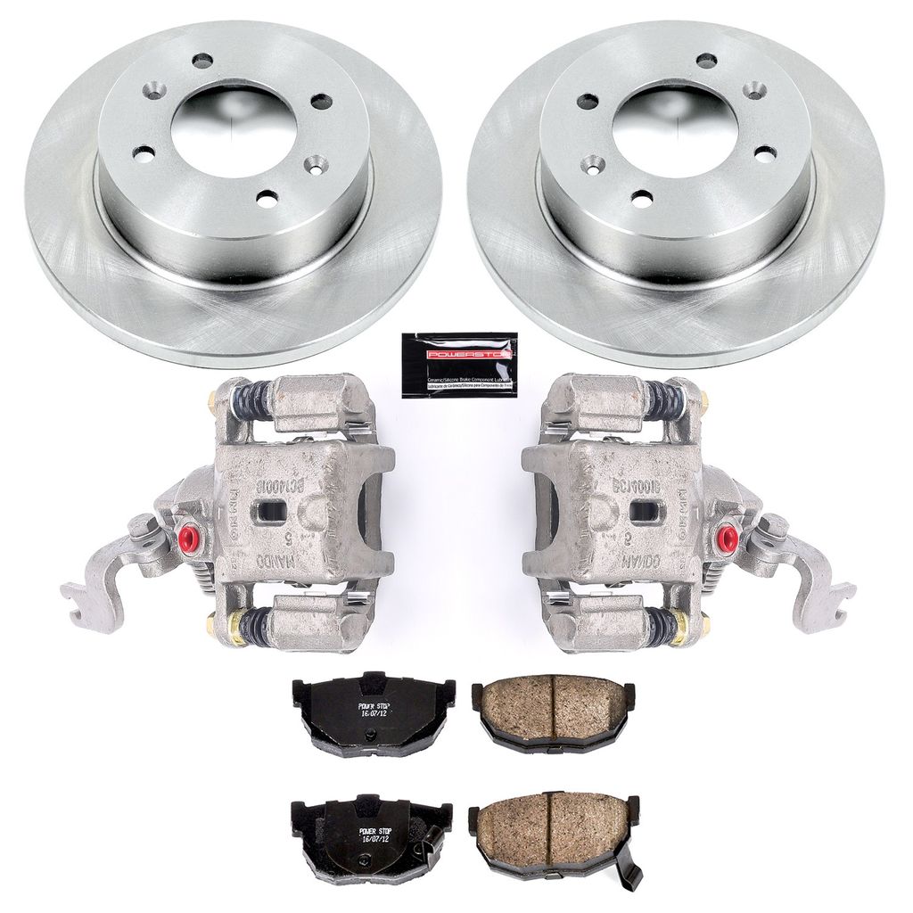 PowerStop KCOE3106B - OE Stock Replacement Brake Pad, Rotor and Caliper Kit