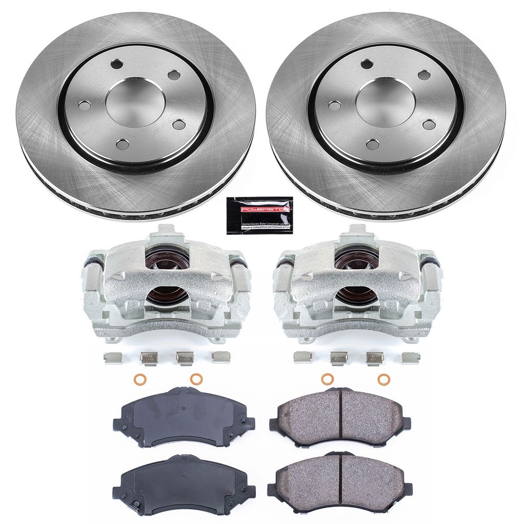 OE Stock Replacement Brake Pad, Rotor and Caliper Kit