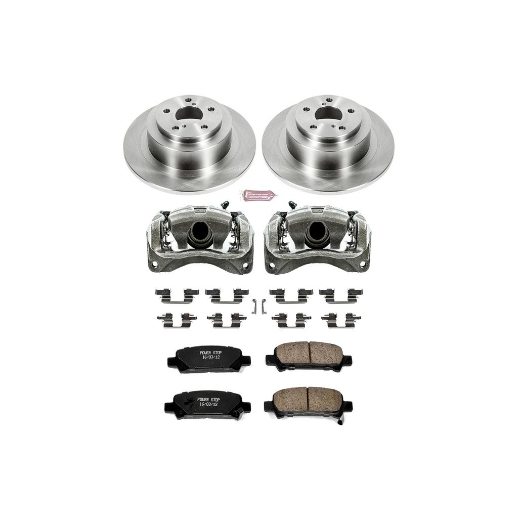 OE Stock Replacement Brake Pad, Rotor and Caliper Kit
