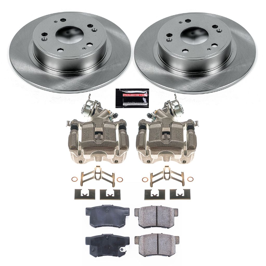OE Stock Replacement Brake Pad, Rotor and Caliper Kit