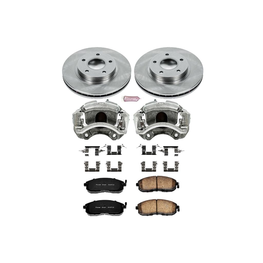 OE Stock Replacement Brake Pad, Rotor and Caliper Kit