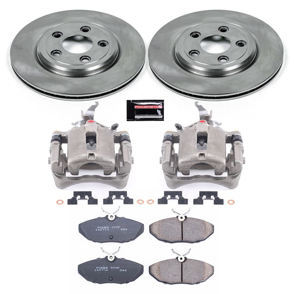 OE Stock Replacement Brake Pad, Rotor and Caliper Kit