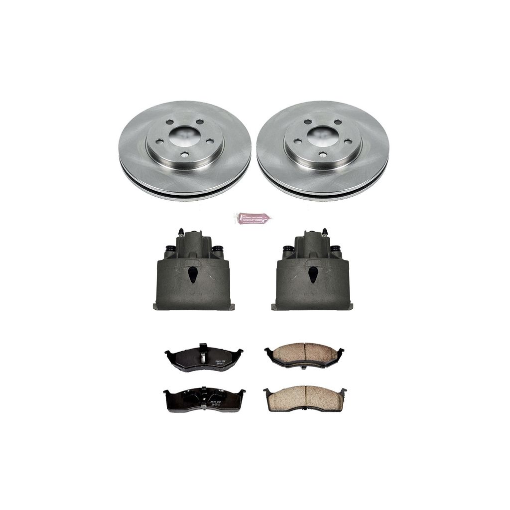 OE Stock Replacement Brake Pad, Rotor and Caliper Kit