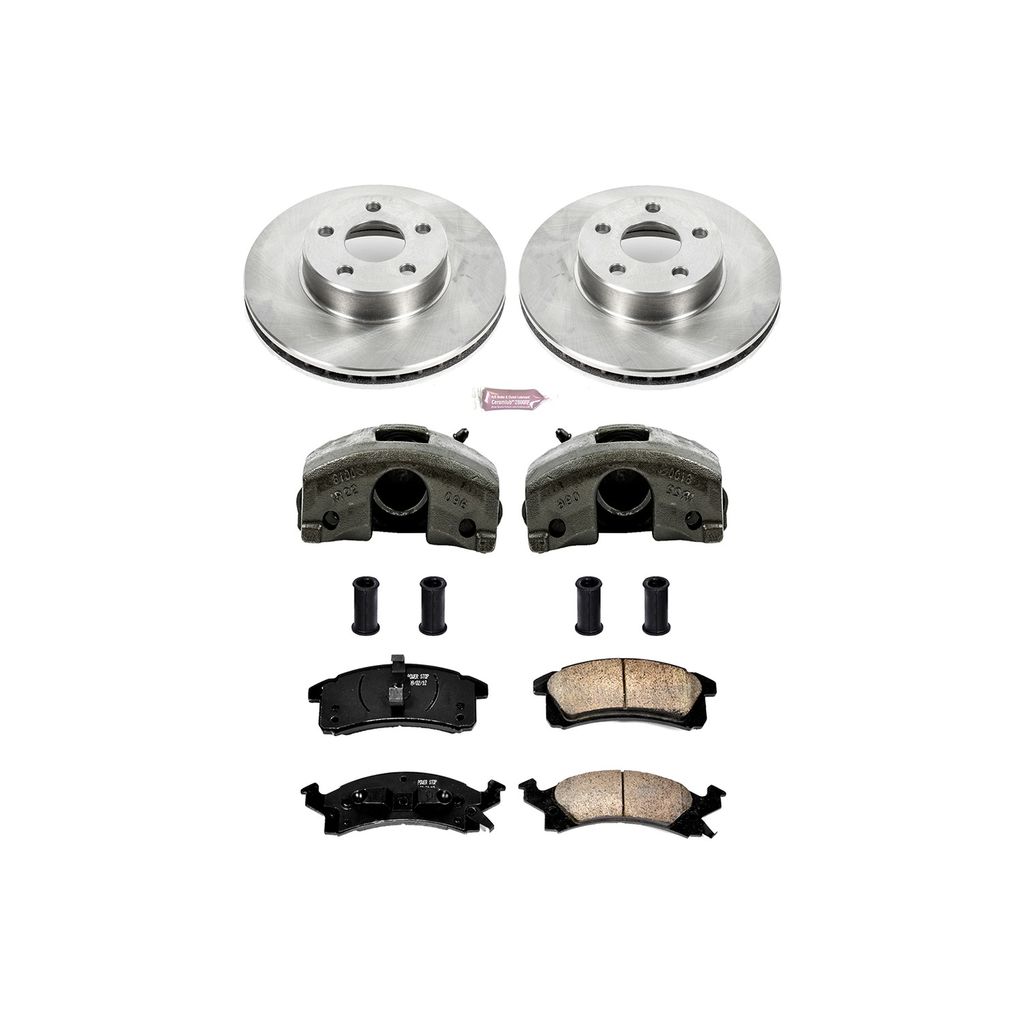 PowerStop KCOE3156 - OE Stock Replacement Brake Pad, Rotor and Caliper Kit