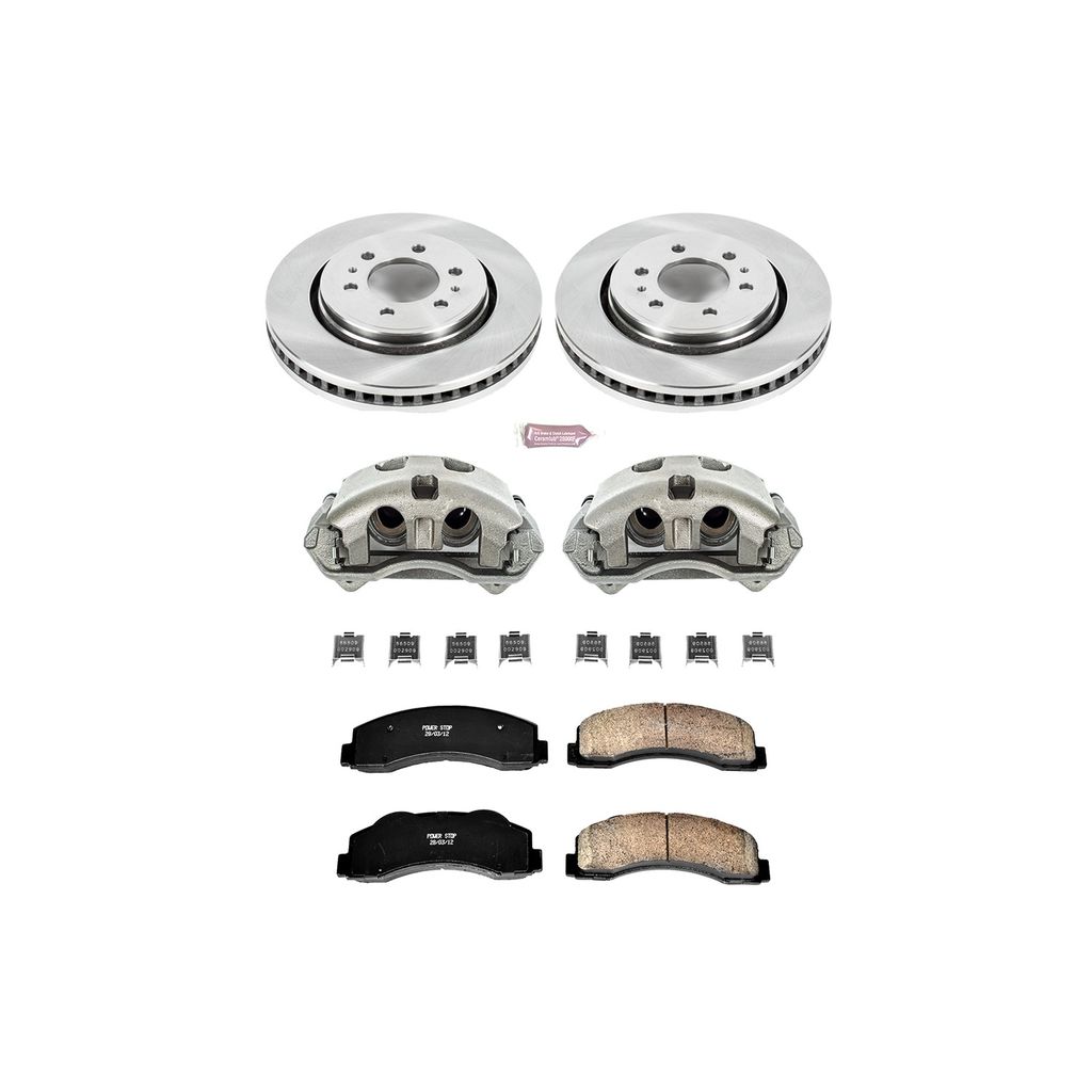 OE Stock Replacement Brake Pad, Rotor and Caliper Kit