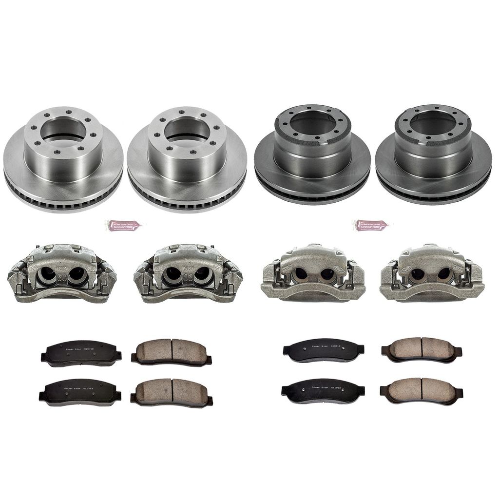 PowerStop KCOE4033 - OE Stock Replacement Brake Pad, Rotor and Caliper Kit